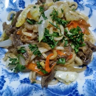 ＊パセリ＊たっぷり＊焼きうどん